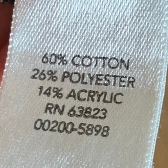 Christopher & Banks Womens Sweater Black White Snowflake 3/4 Sleeve Large - Picture 7 of 12